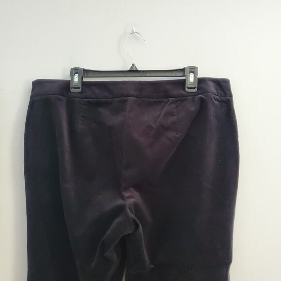 Talbots Woman Straight Classic Side Zip Velvet Pants Size 14W - Picture 4 of 10